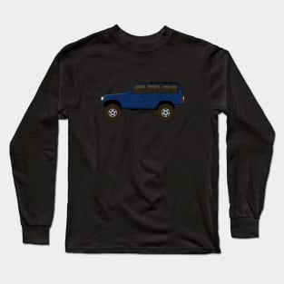 fj80 Land Cruiser blue Long Sleeve T-Shirt